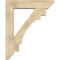 Ekena Millwork Merced Slat Rough Sawn Bracket w/ Offset Brace, Douglas Fir, 8"W x 36"D x 44"H BKT0806X36X44MRC06RDF - alternate 4